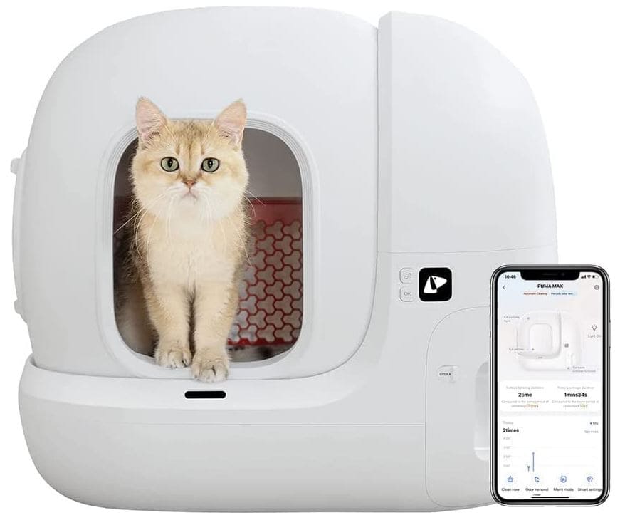 inodoro para gatos automatico petkit pura max autolimpiable